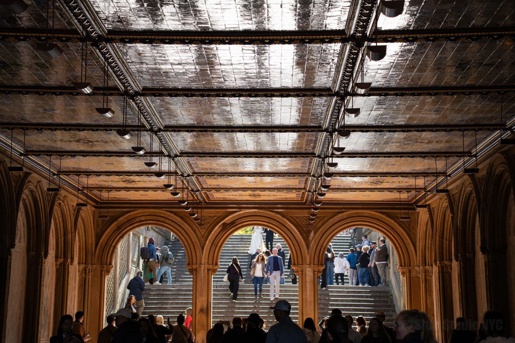 The tiled arcade at Bethesda Terrace in Central Park